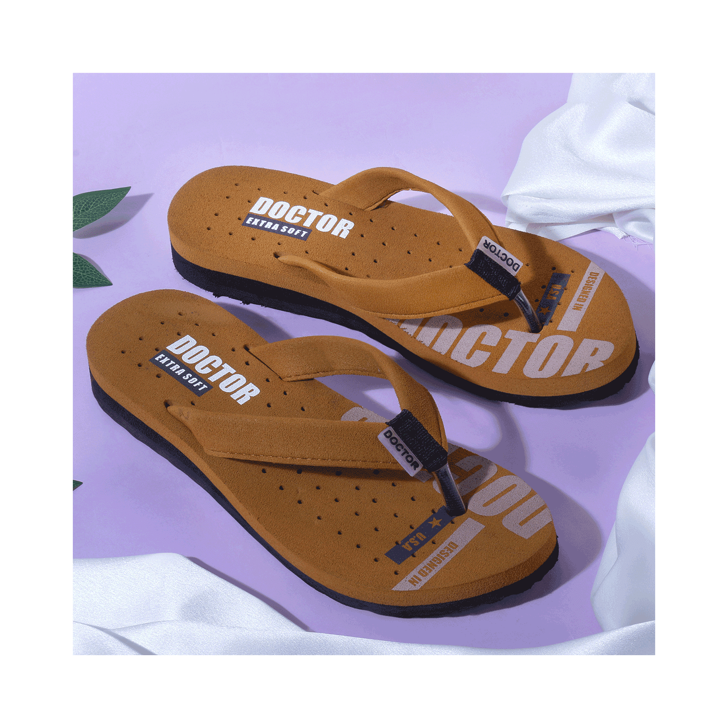 Doctor Extra Soft D 21 Orthopaedic and Diabetic Super Comfort Slippers for Women Tan 4 - Image 12