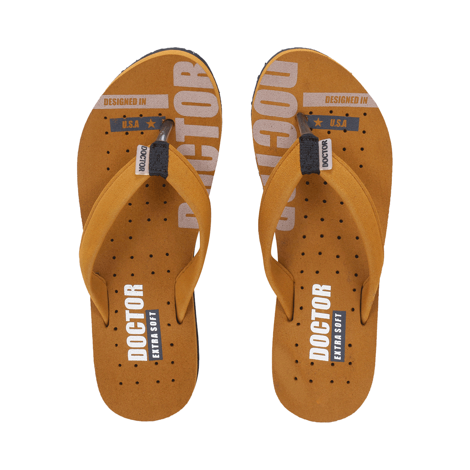 Doctor Extra Soft D 21 Orthopaedic and Diabetic Super Comfort Slippers for Women Tan 4 - Image 1