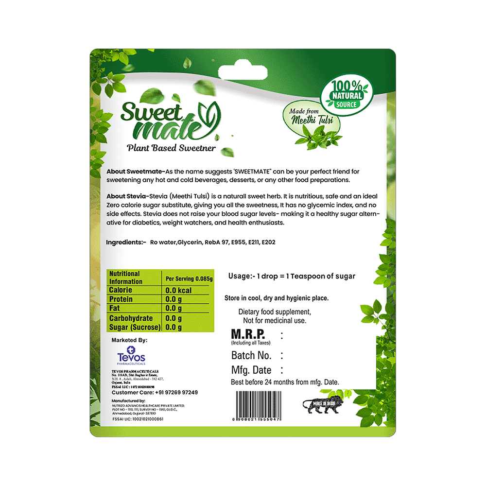 Sweet Mate Plant Based Sweetner (20ml Each) - Image 2