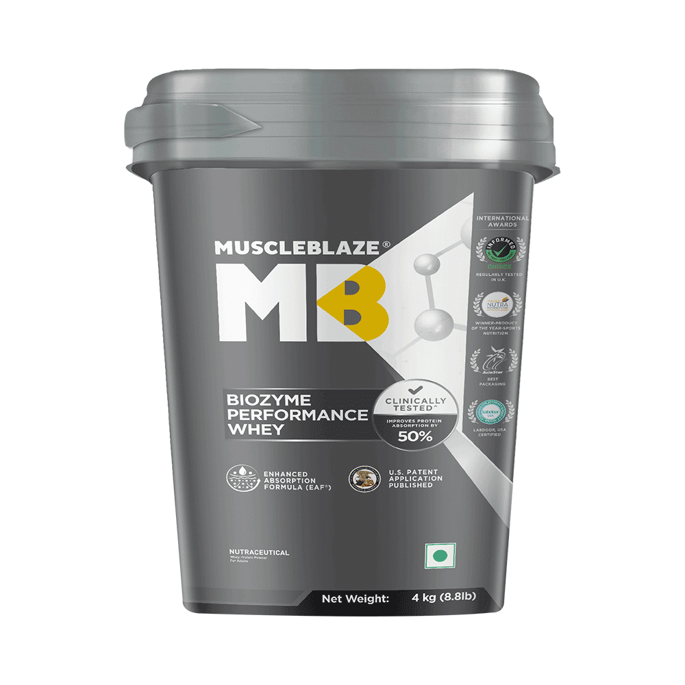 MuscleBlaze MuscleBlaze Biozyme Performance Whey Protein | For Muscle Gain | Improves Protein Absorption | Nutrition Care Powder Rich Chocolate - Image 1