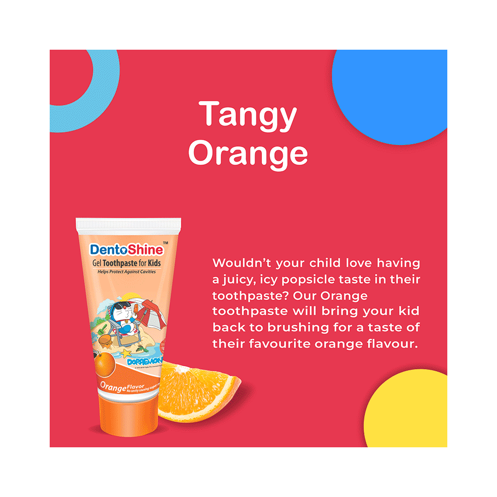 DentoShine Orange Gel Toothpaste for Kids - Image 4