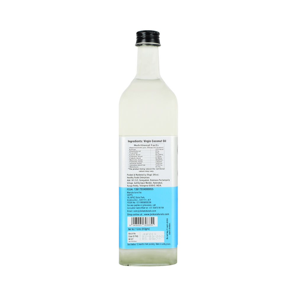 Jivika Naturals Premium Cold Pressed Virgin Coconut Oil - Image 3
