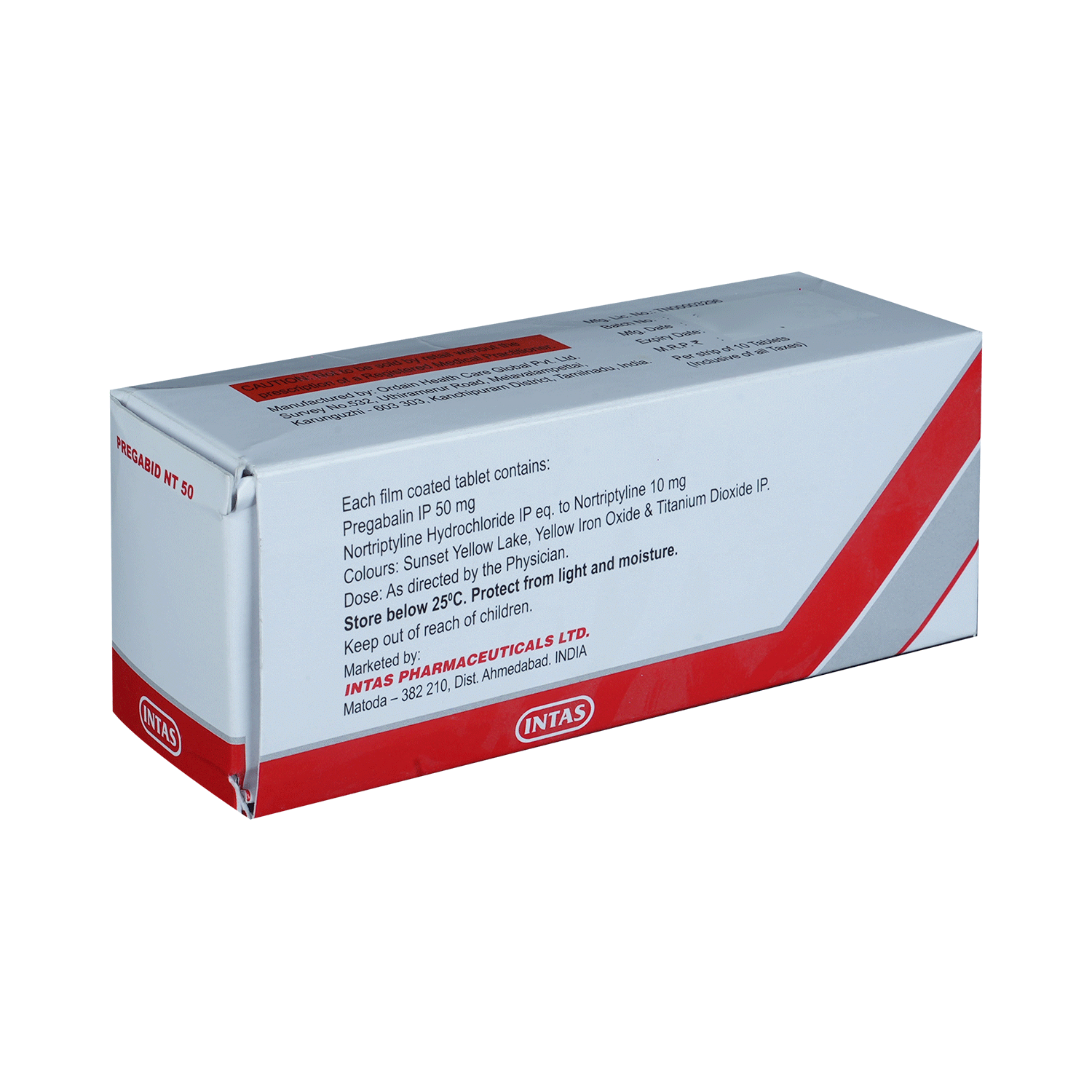 Pregabid NT 50mg/10mg Tablet - Image 4