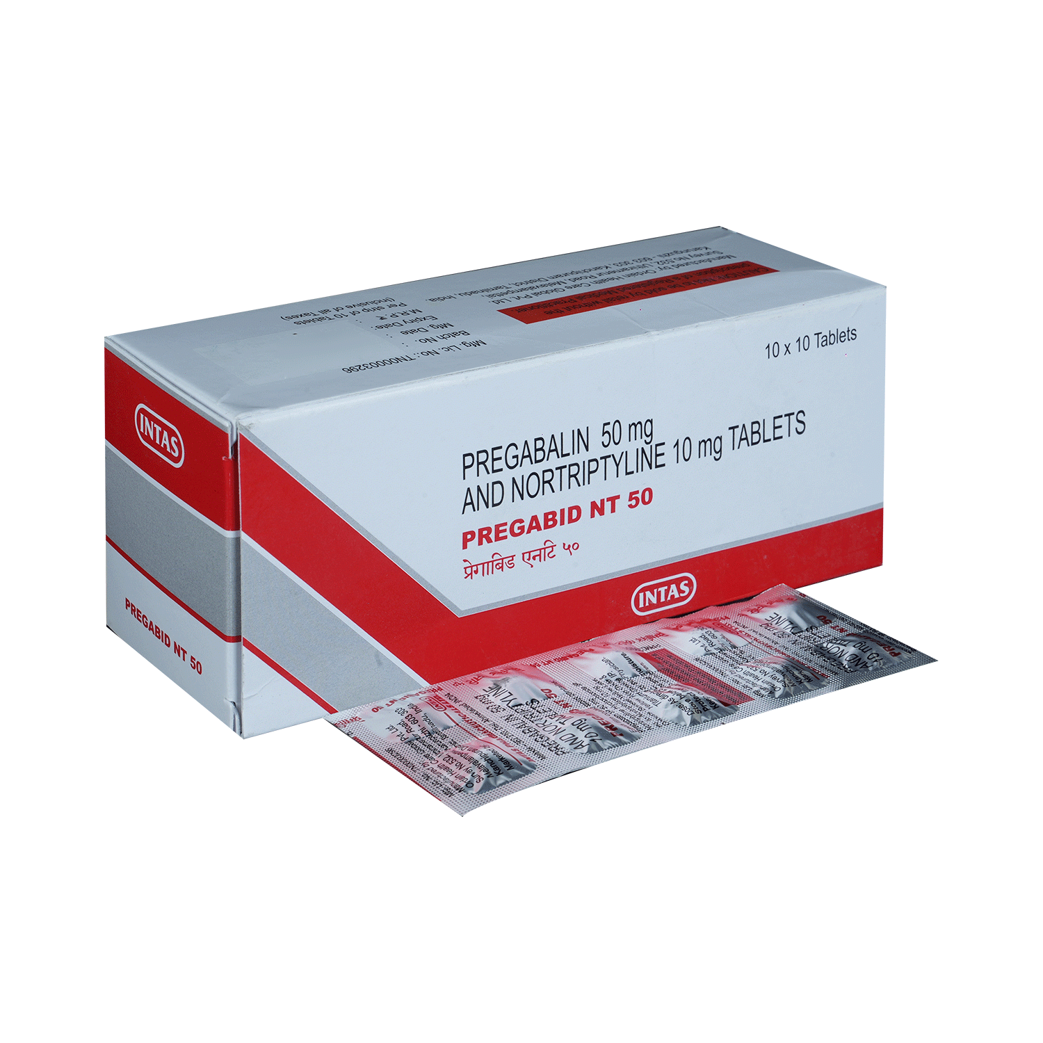Pregabid NT 50mg/10mg Tablet
