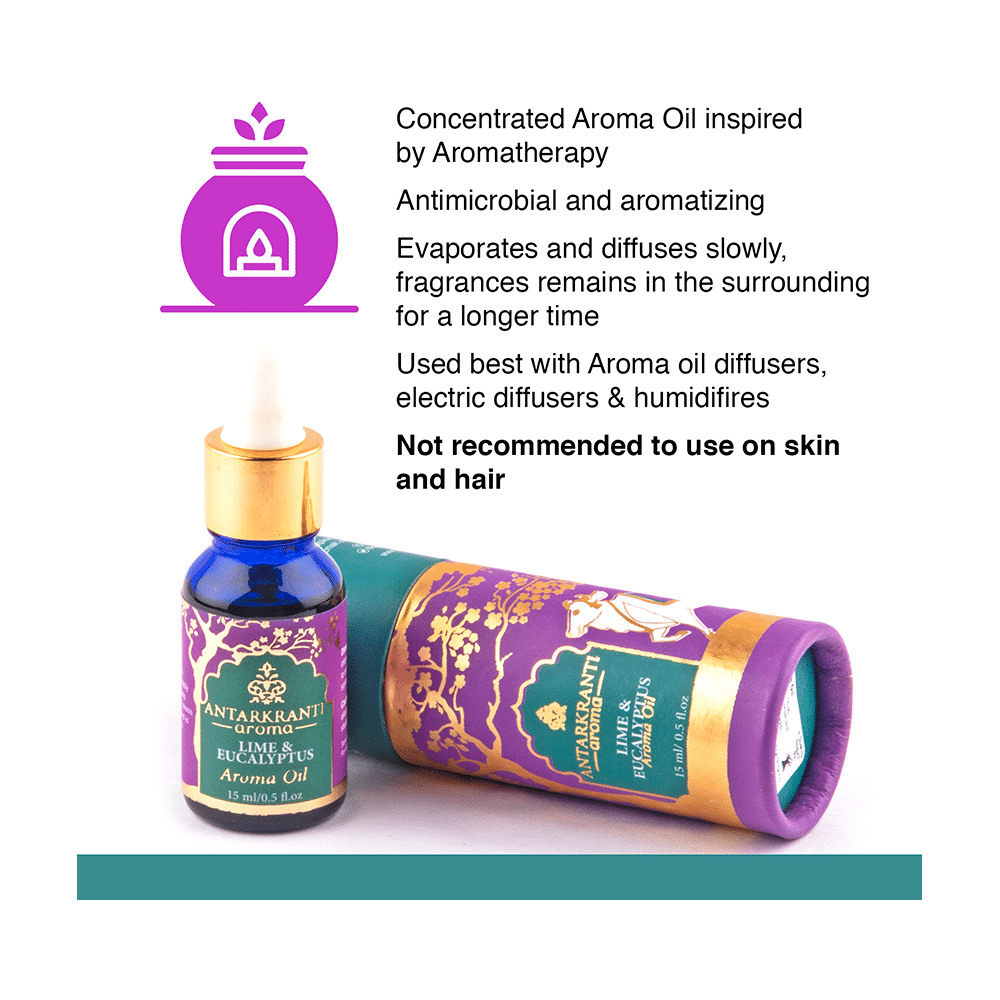 Antarkranti Aroma Lime & Eucalyptus Oil - Image 4