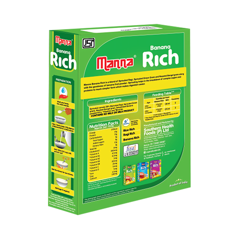 Manna Banana Rich Baby Food with Sprouted Grains 6+ Months - Image 4