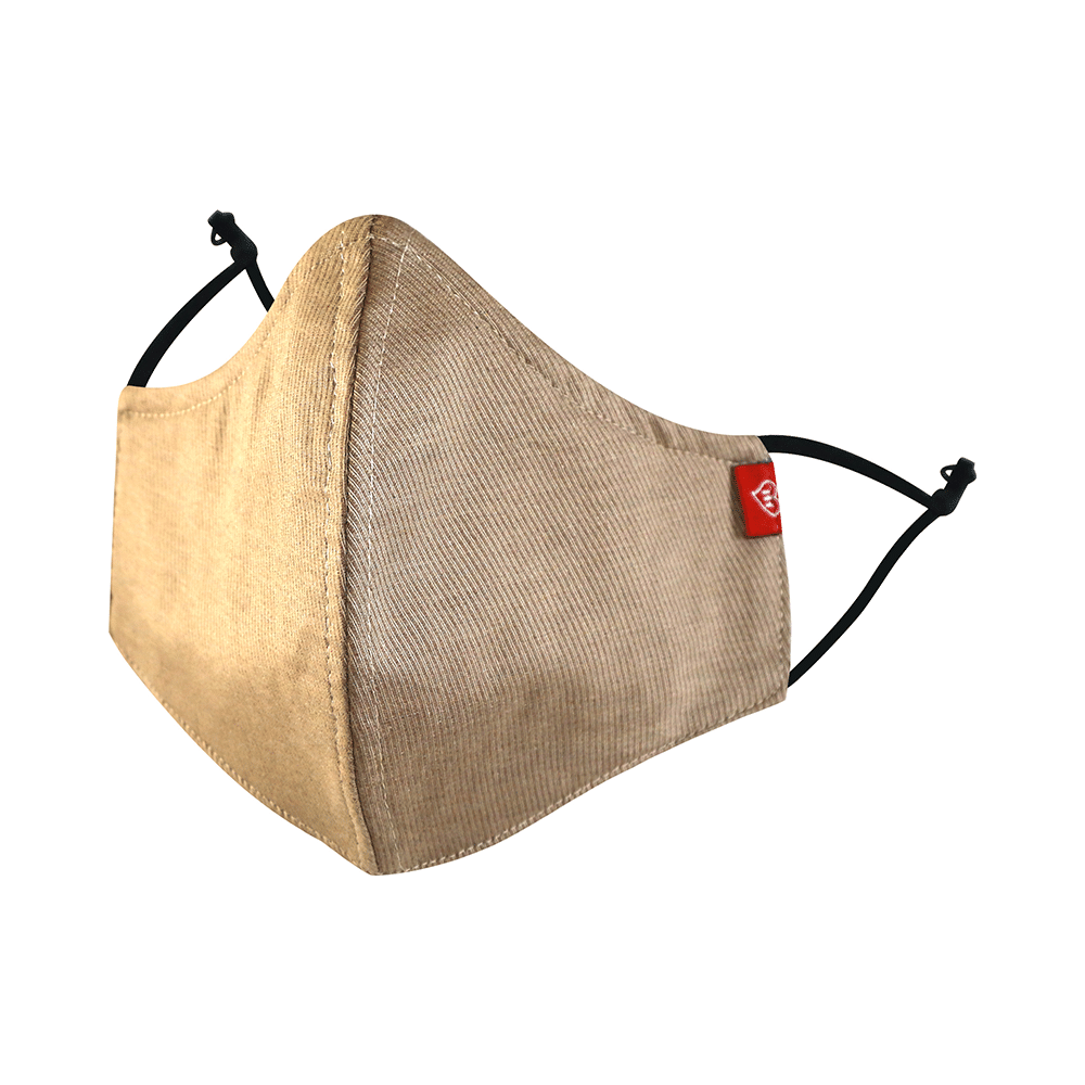 HH 4 Layers Reusable Soft Cotton Meltblown Face Mask Beige - Image 3