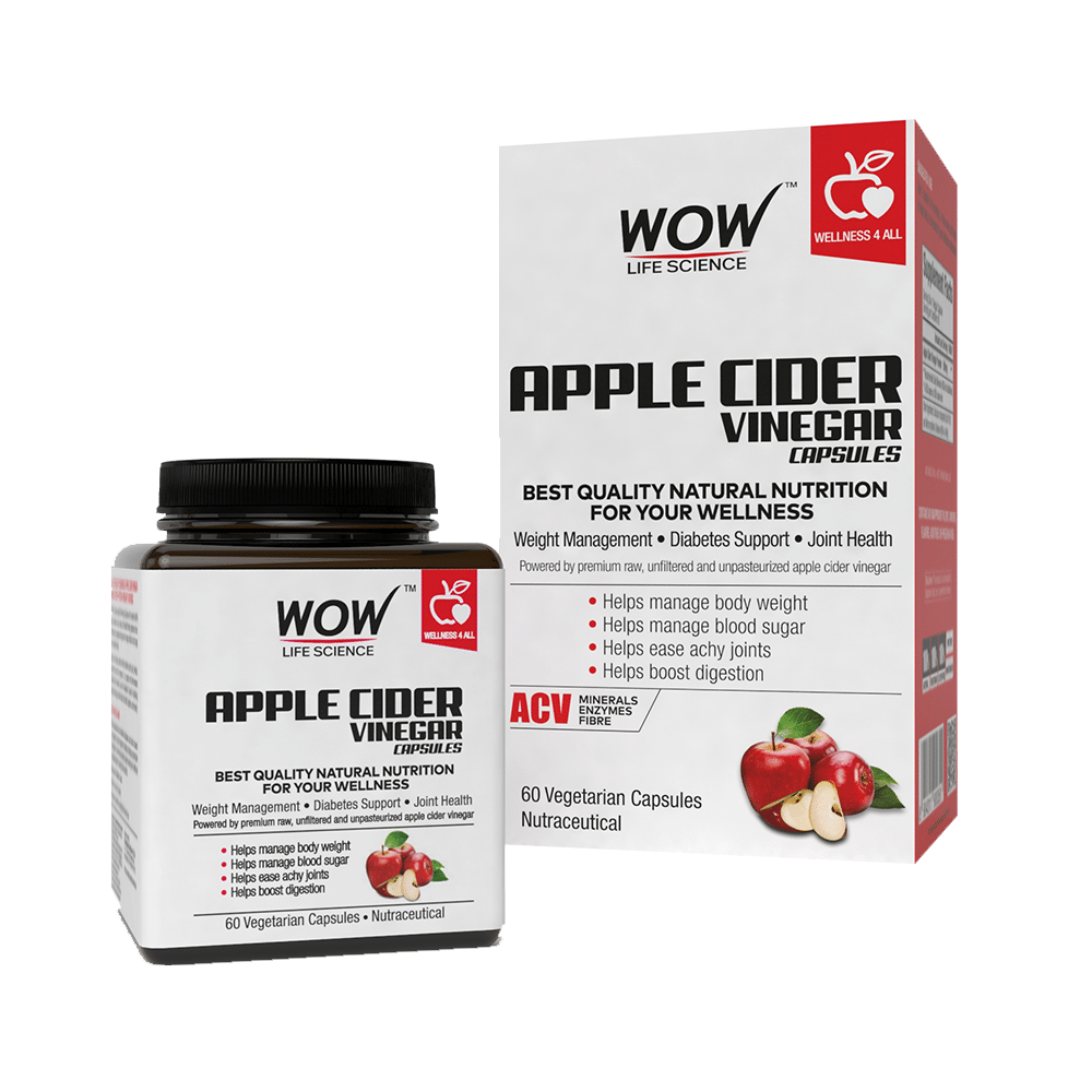 WOW Skin Science Apple Cider Vinegar Vegetarian Capsules