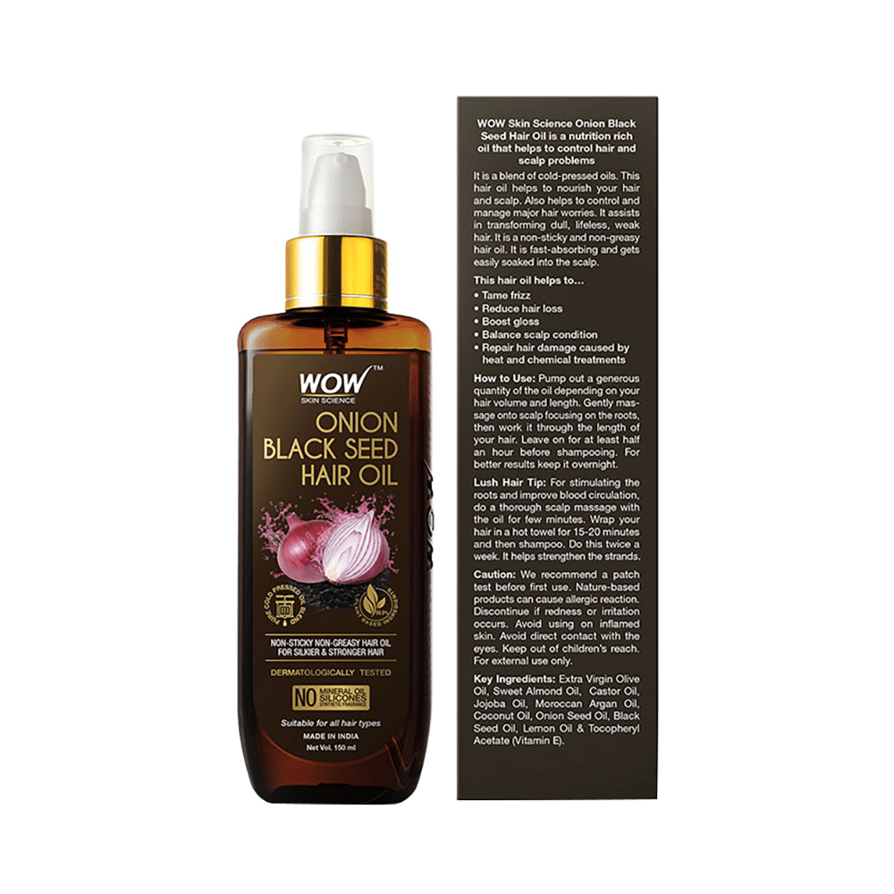 WOW Skin Science Onion Black Seed Hair Oil | For Hair Growth - Image 2