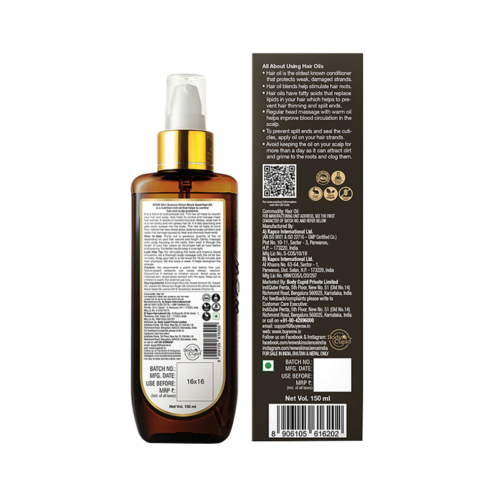WOW Skin Science Onion Black Seed Hair Oil | For Hair Growth - Image 5