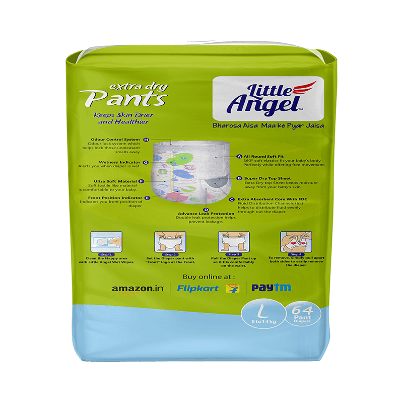 Little Angel Extra Dry Pants Large - Image 3