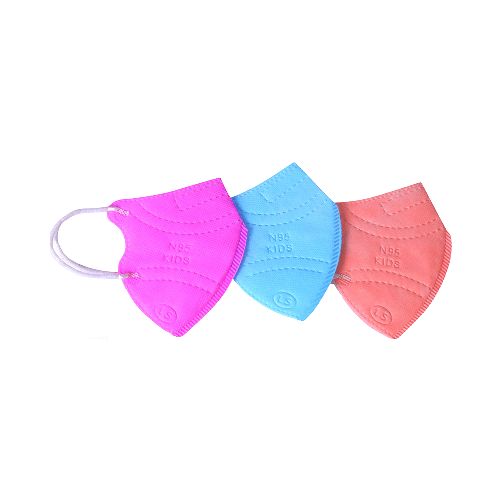 Ekana Kids N95 Mask Orange, Blue, Pink - Image 1