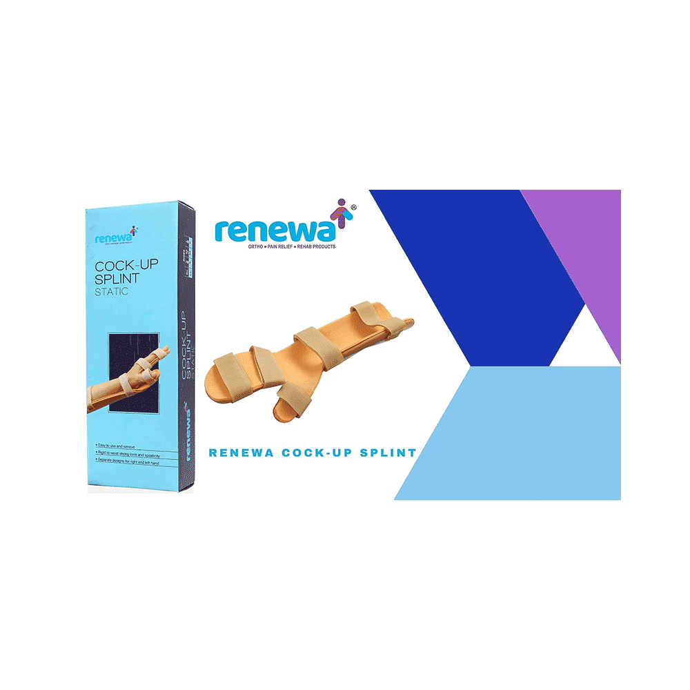 Renewa Hand Resting Cock up Splint for Hand Support Left Small - Image 5