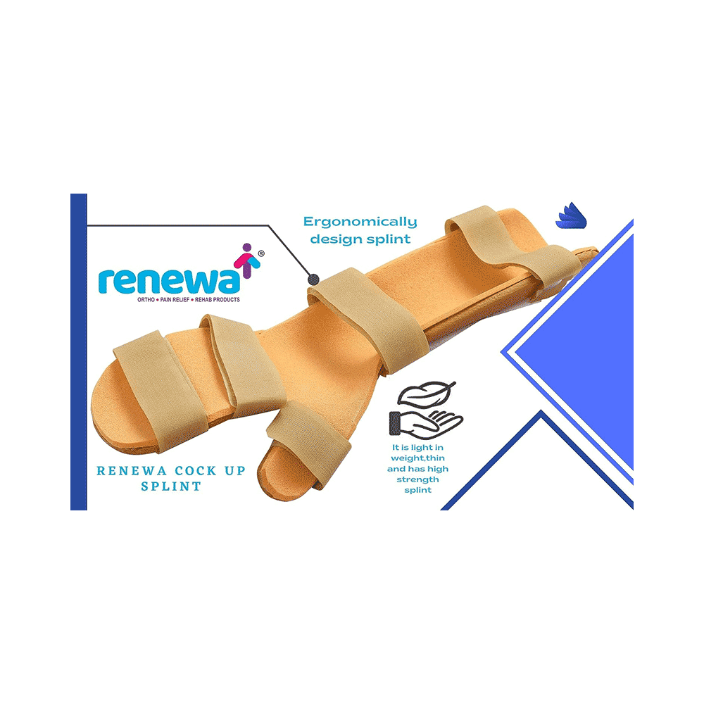 Renewa Hand Resting Cock up Splint for Hand Support Left Small - Image 6