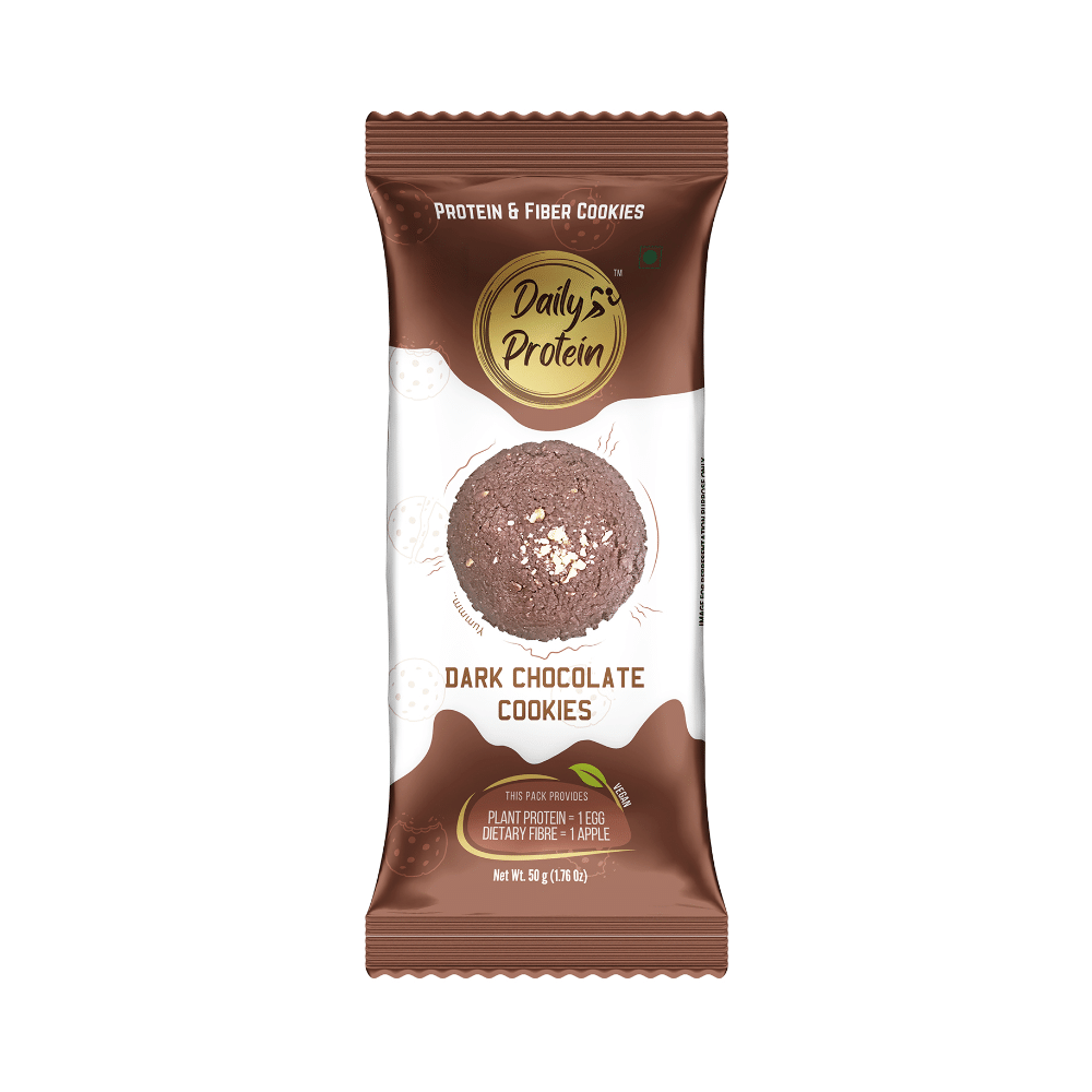 NutriSnacksBox Daily Protein Cookies (50gm Each) Dark Chocolate - Image 1