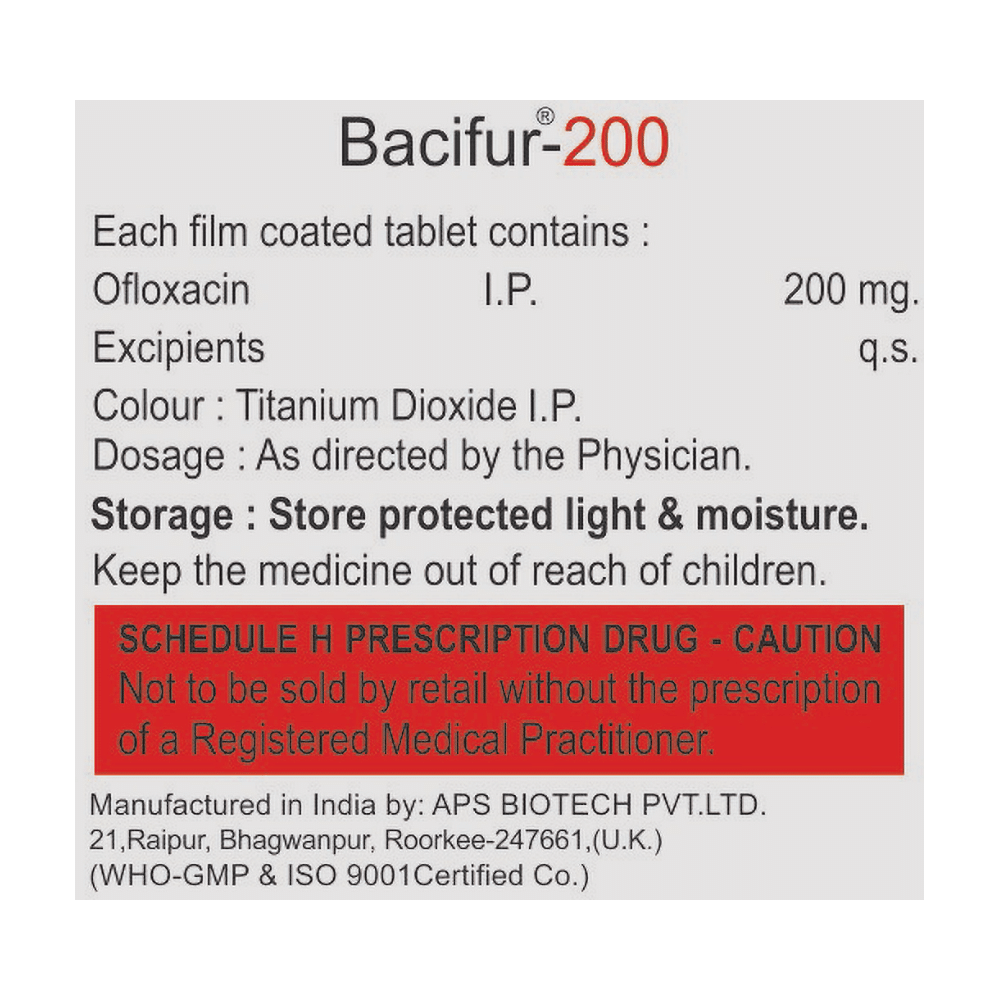 Bacifur 200 Tablet - Image 2