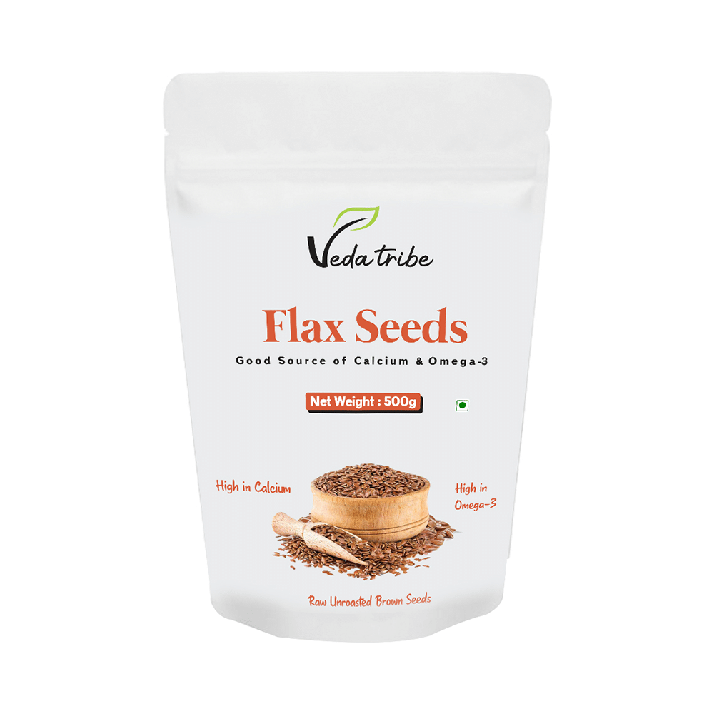 Veda Tribe Flax Seeds Raw Unroasted - Image 1