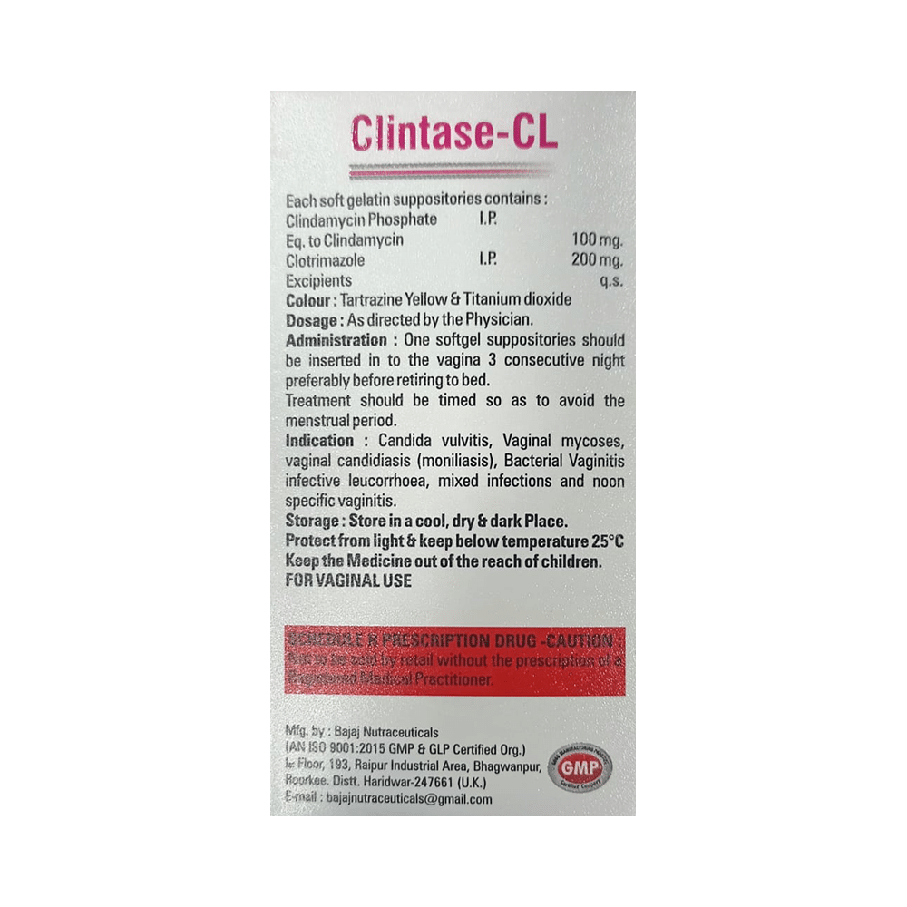 Clintase-CL Vaginal Suppository - Image 2