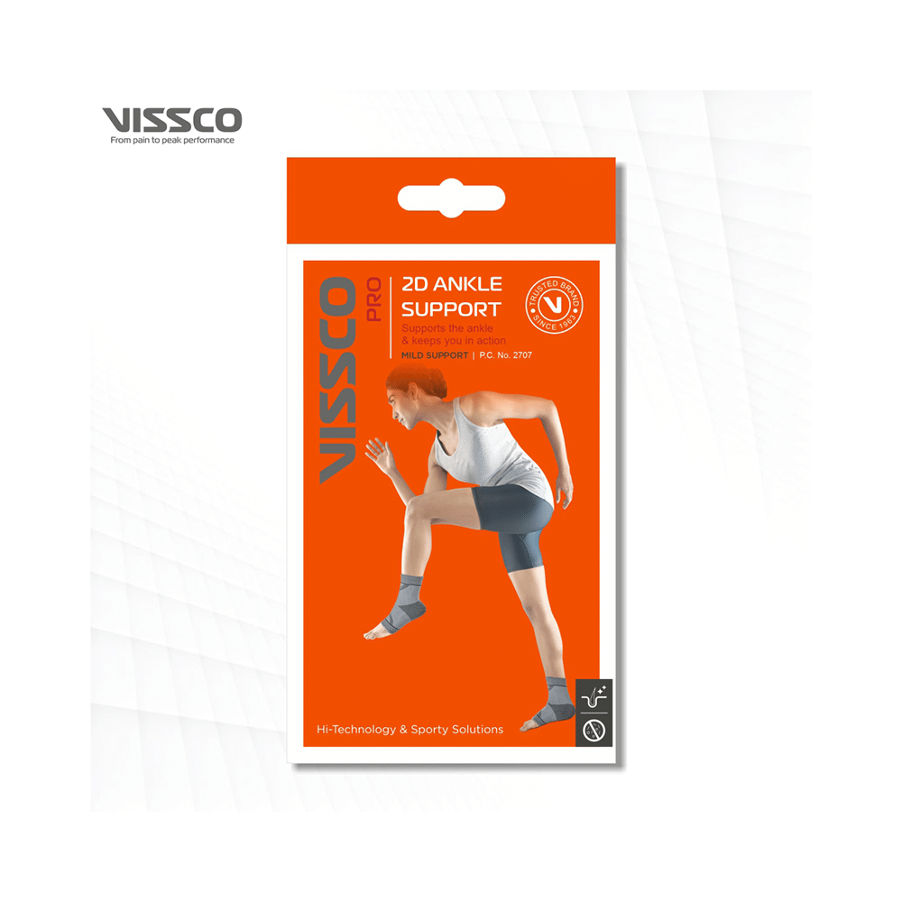 Vissco 2D Ankle Support, Stretchable Ankle Support for Injured Ankles, Arthritic Pain XL - Image 7