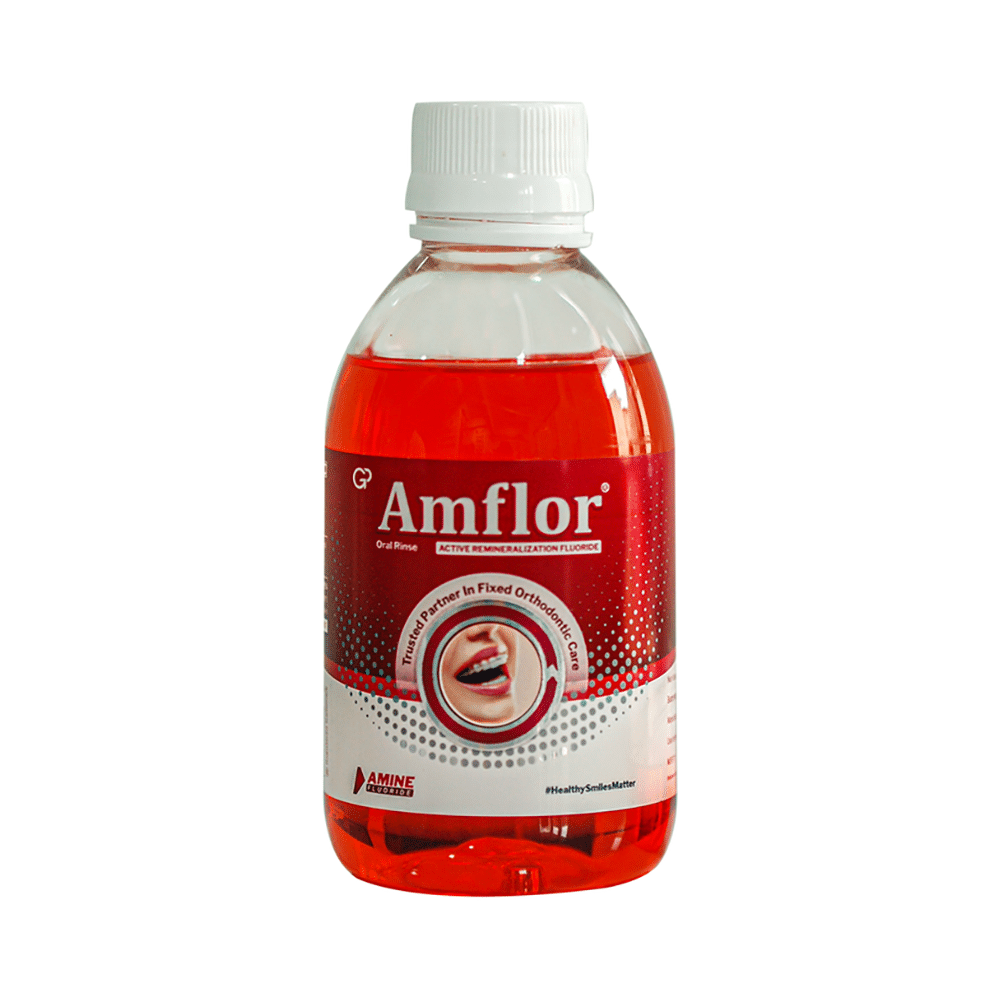 Amflor Oral Rinse with Active Remineralisation Fluoride | For Orthodontic Care