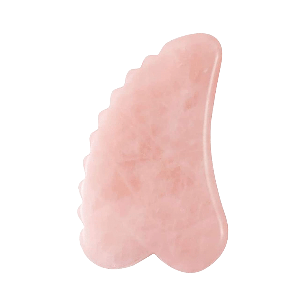 Get Me Craft Teeth Shape Rose Quartz Gua Sha Facial Tool - Image 2