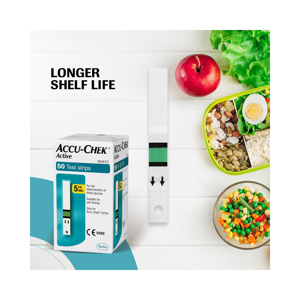 Accu-Chek Combo Pack of Active 50 Test Strip & 2 Pack of Softclix Lancet (25 Each) - Image 6