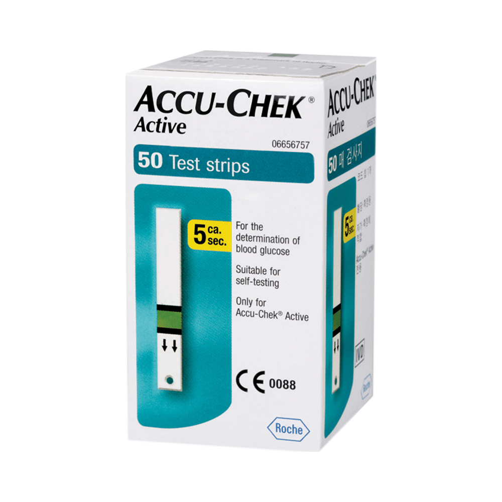 Accu-Chek Combo Pack of Active 50 Test Strip & 2 Pack of Softclix Lancet (25 Each) - Image 2
