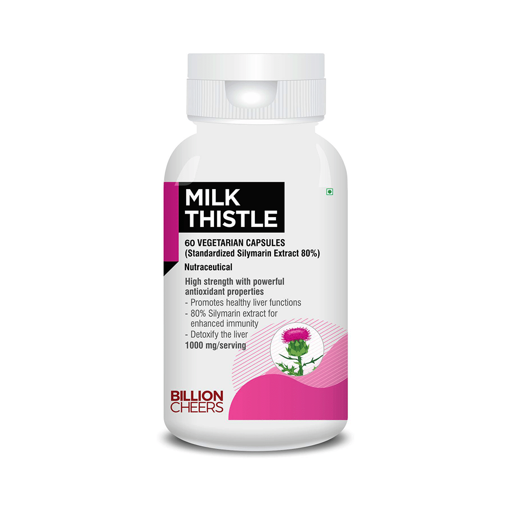 Billion Cheers Milk Thistle Vegetarian Capsules - Image 1