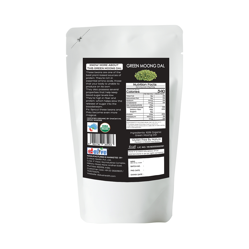 Honestly Organic Green Moong Dal (200gm Each) - Image 2