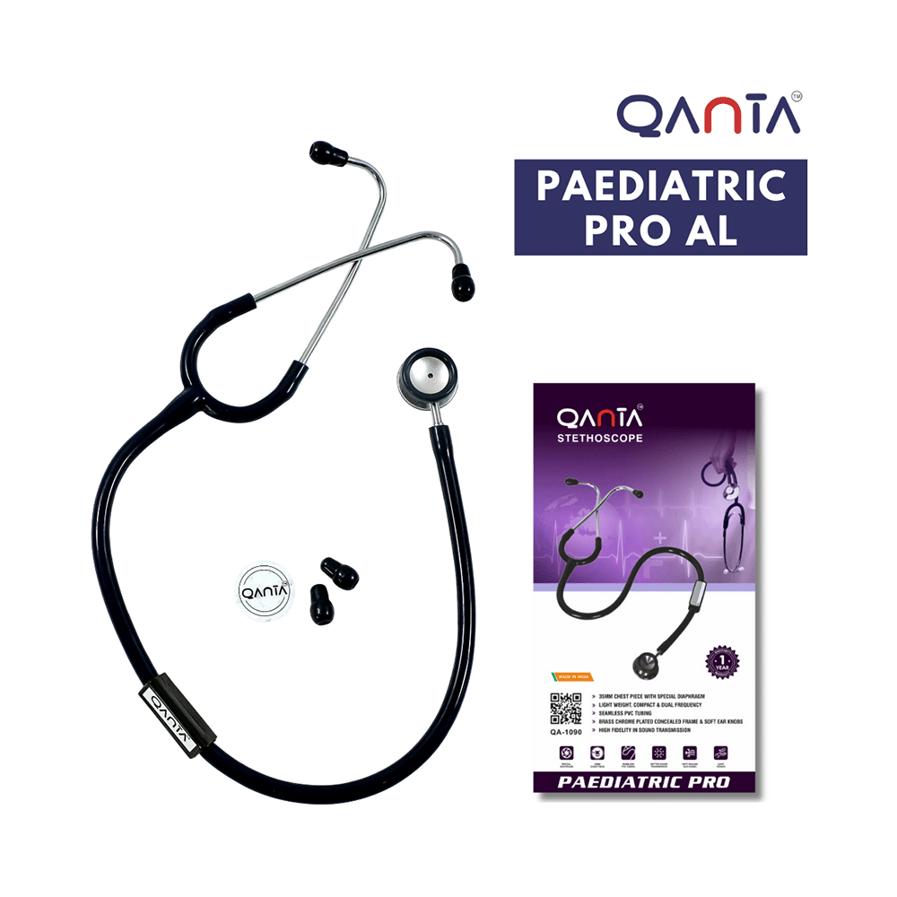 Qanta QA-1090 Paediatric Pro AL Pediatric Stethoscope With Aluminium Anodized Chest Piece Blue - Image 7