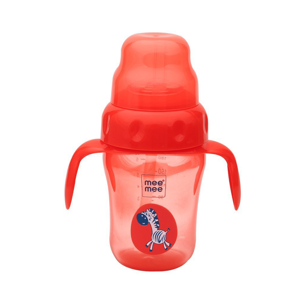 Mee Mee 2 in 1 Spout and Straw Sipper Cup Red - Image 4