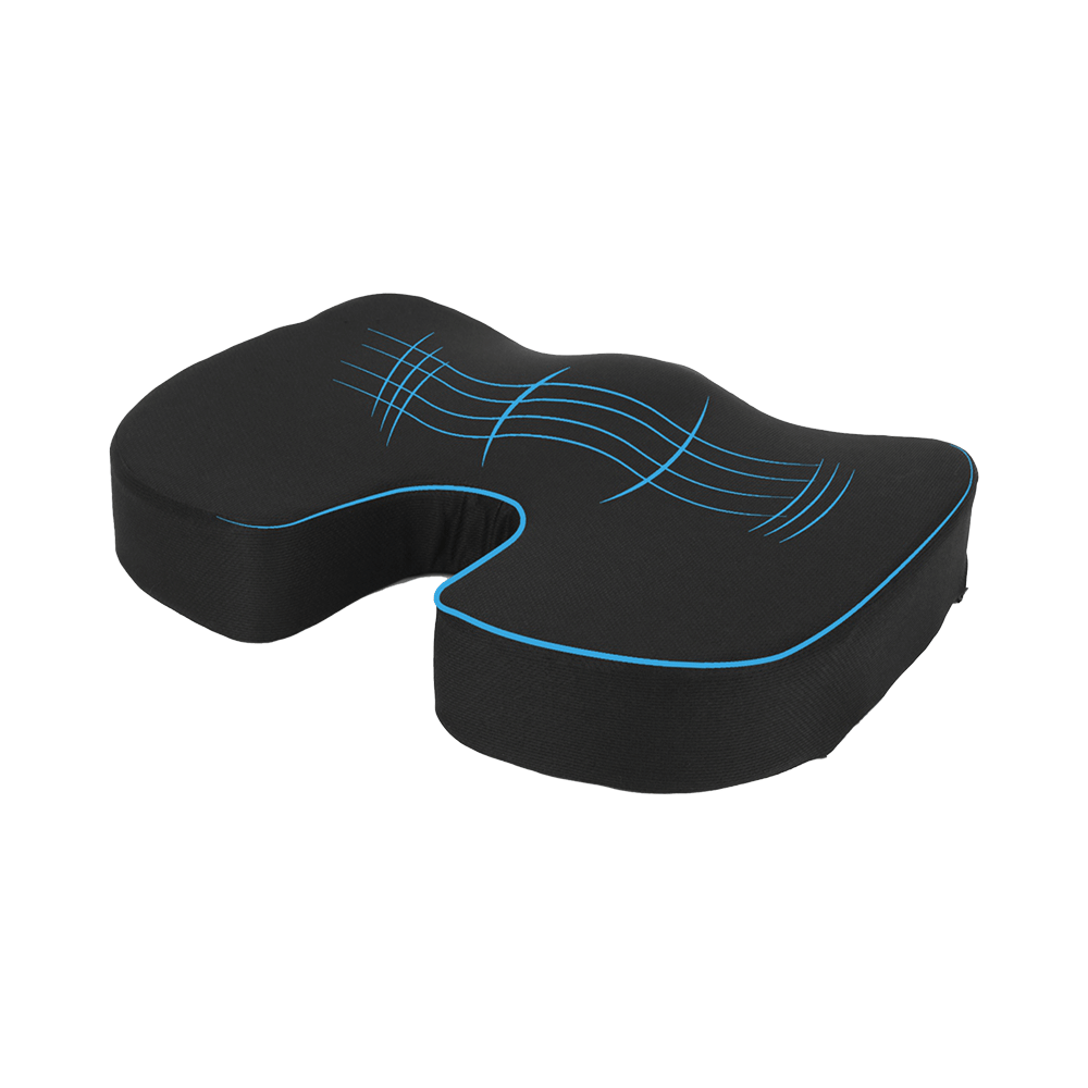 Superfine Comfort Orthopedic Memory Coccyx Seat Cushion for Sciatica, Back Pain Relief & Hip Support - Image 1