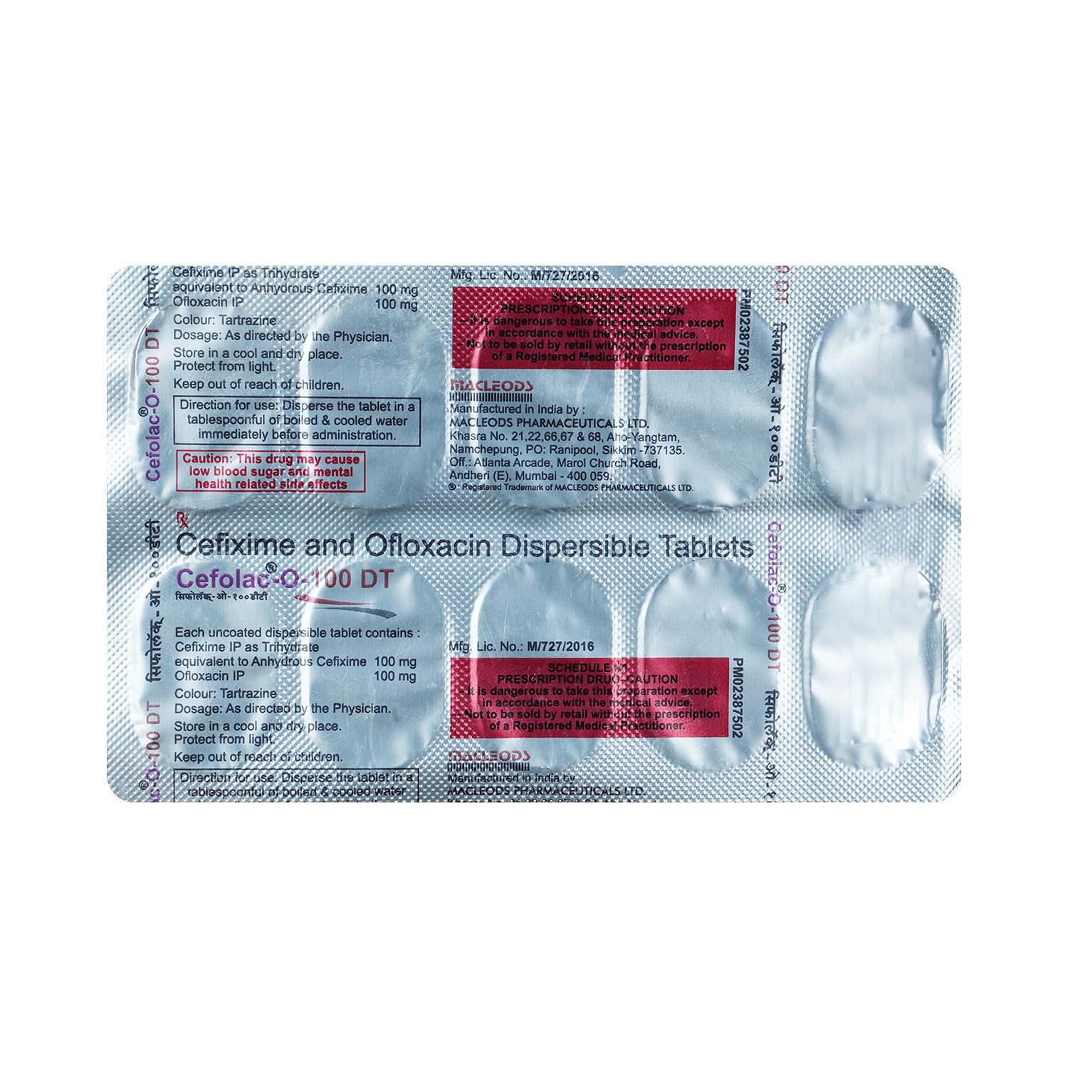 Cefolac-O 100mg/100mg Tablet DT - Image 3