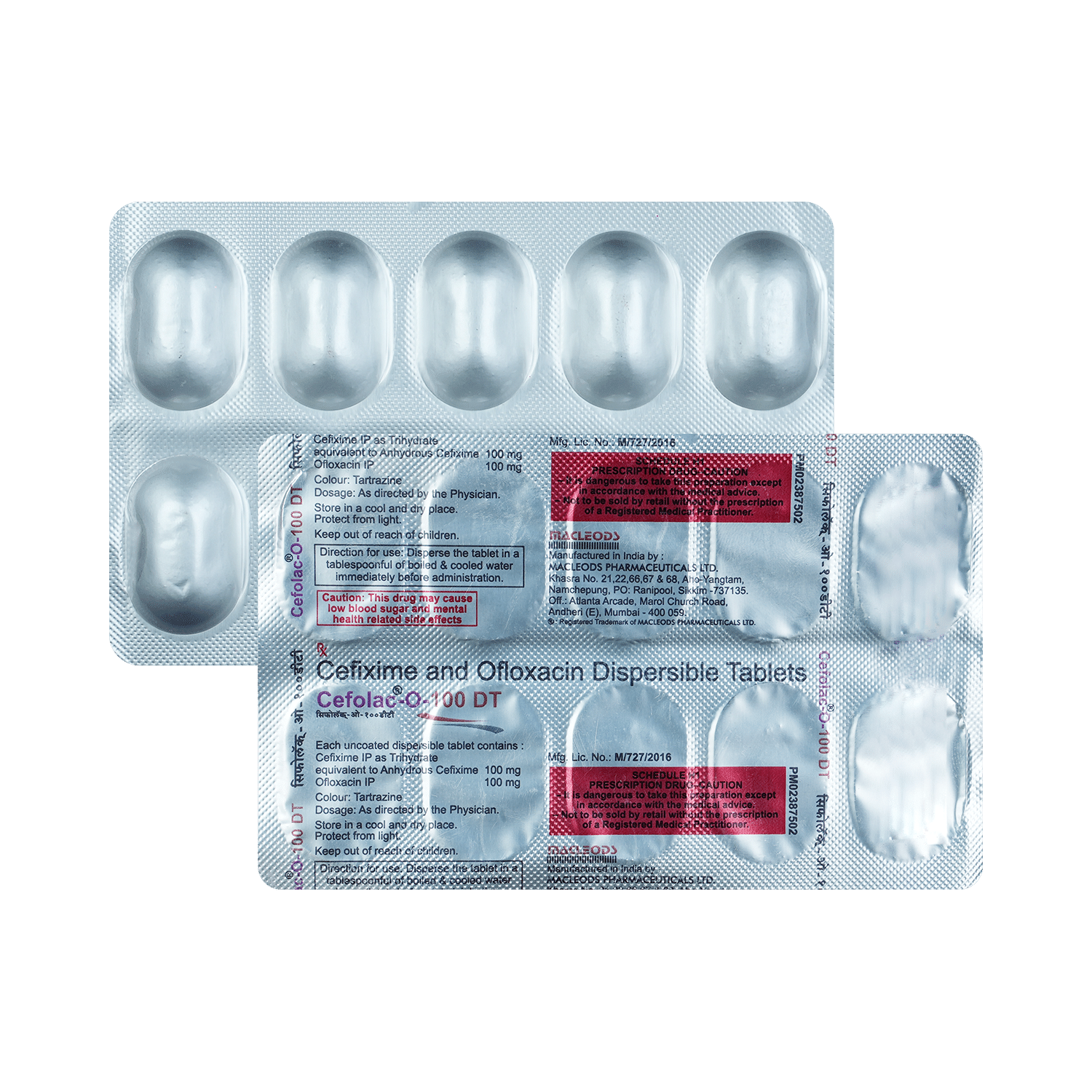 Cefolac-O 100mg/100mg Tablet DT - Image 1