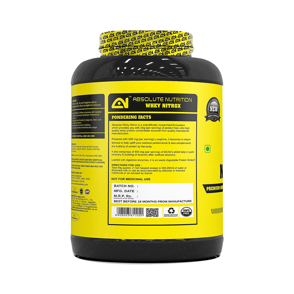 Absolute Nutrition Whey Nitrox Chocolate - Image 3
