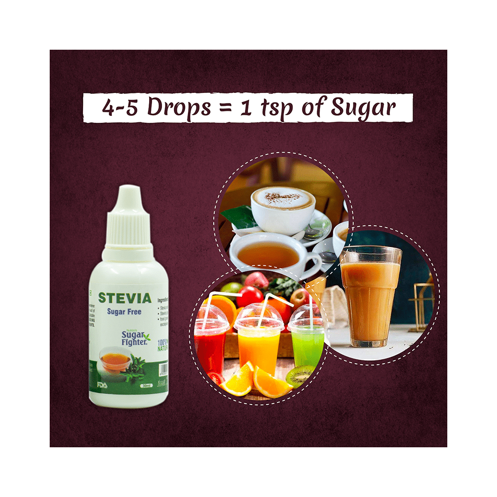 Sugar Fighter Stevia Sugar Free Pack With Liquid Sweetener 30ml Free - Image 7