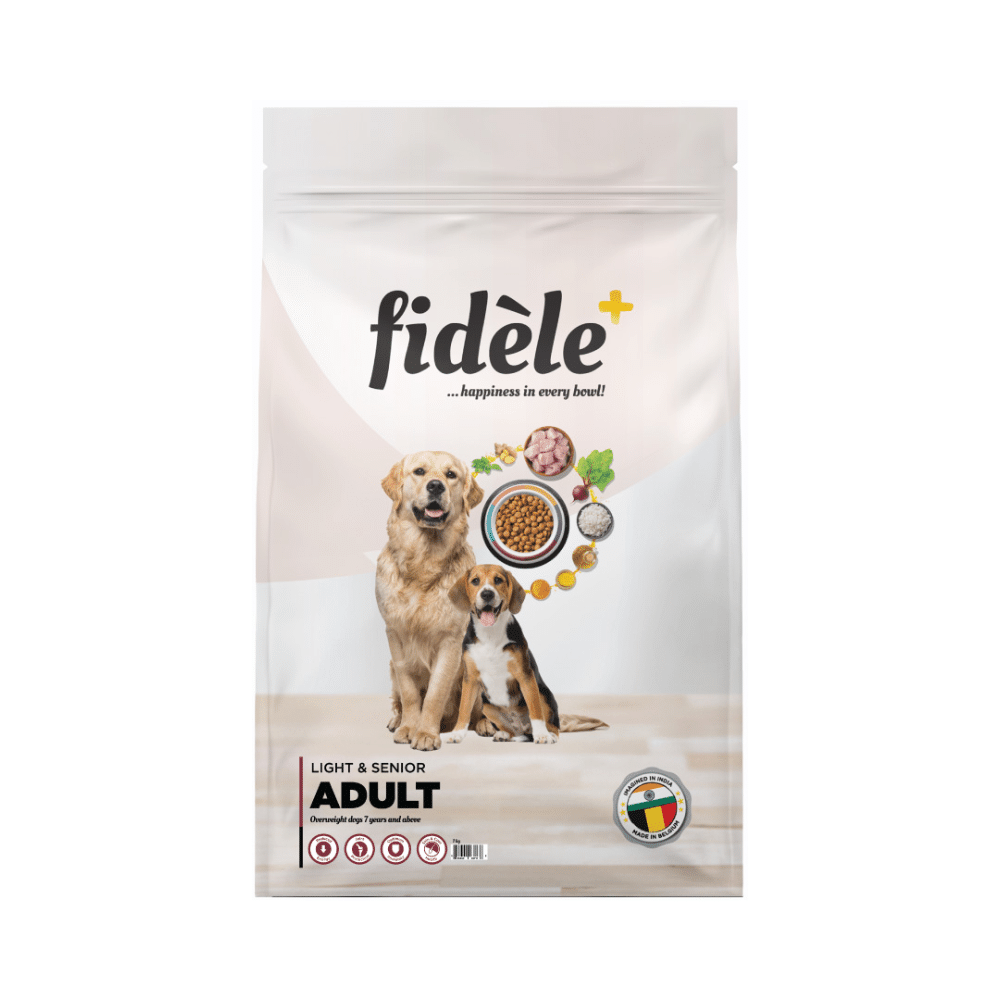 Fidele Plus Light & Senior Adult Dry Dog Food - Image 1