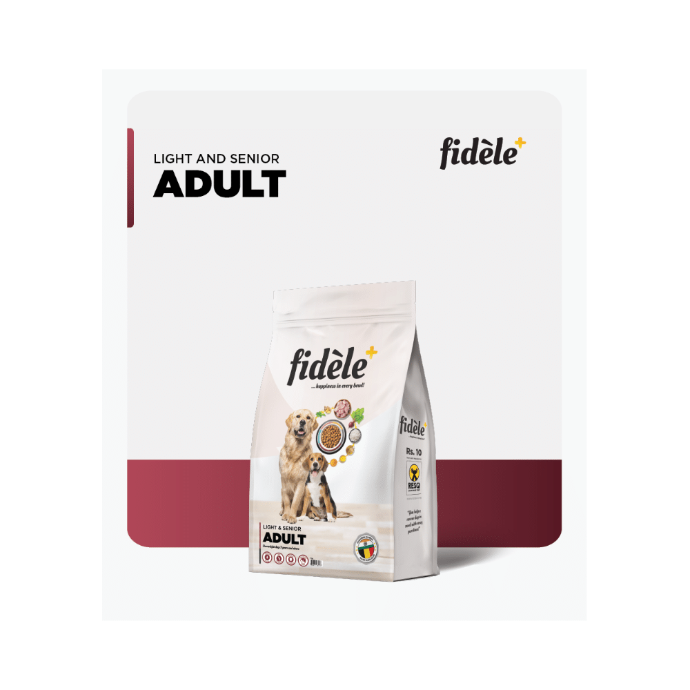 Fidele Plus Light & Senior Adult Dry Dog Food - Image 4