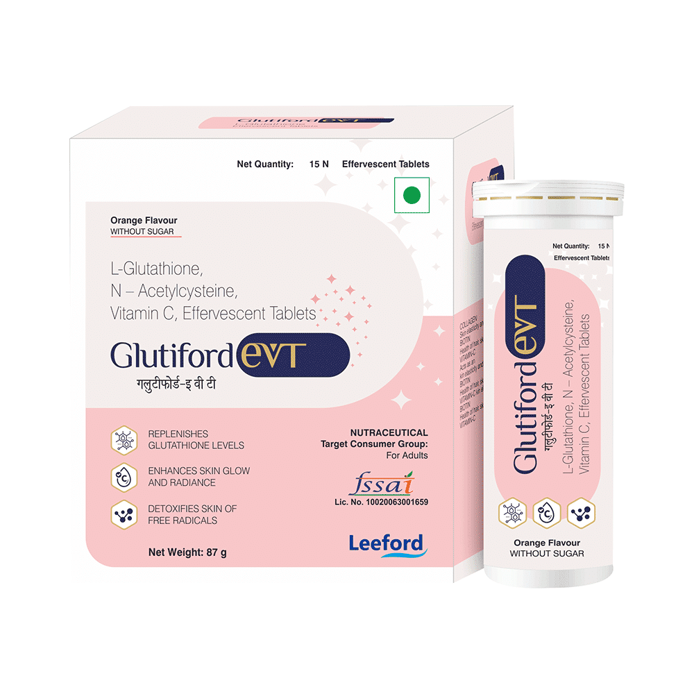 Glutiford EVT Orange Sugar Free Effervescent Tablet - Image 3