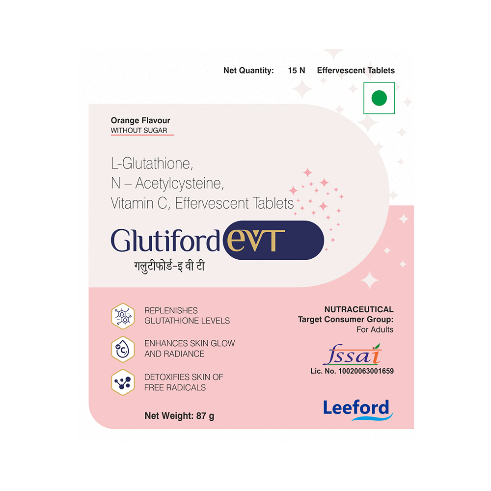 Glutiford EVT Orange Sugar Free Effervescent Tablet - Image 1