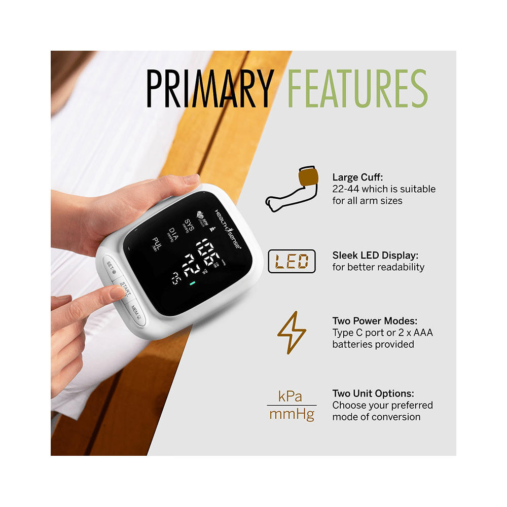 HealthSense BP144 Heart-Mate Digital BP Monitor - Image 3