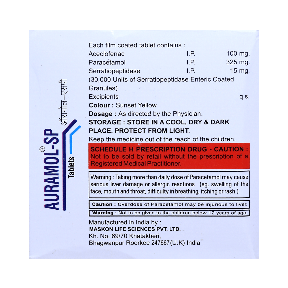Auramol-SP Tablet - Image 2