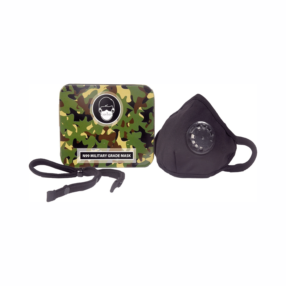 Advind Healthcare Black Military Grade N99 Face Mask for Kids with Single Breathing Valve - Image 3