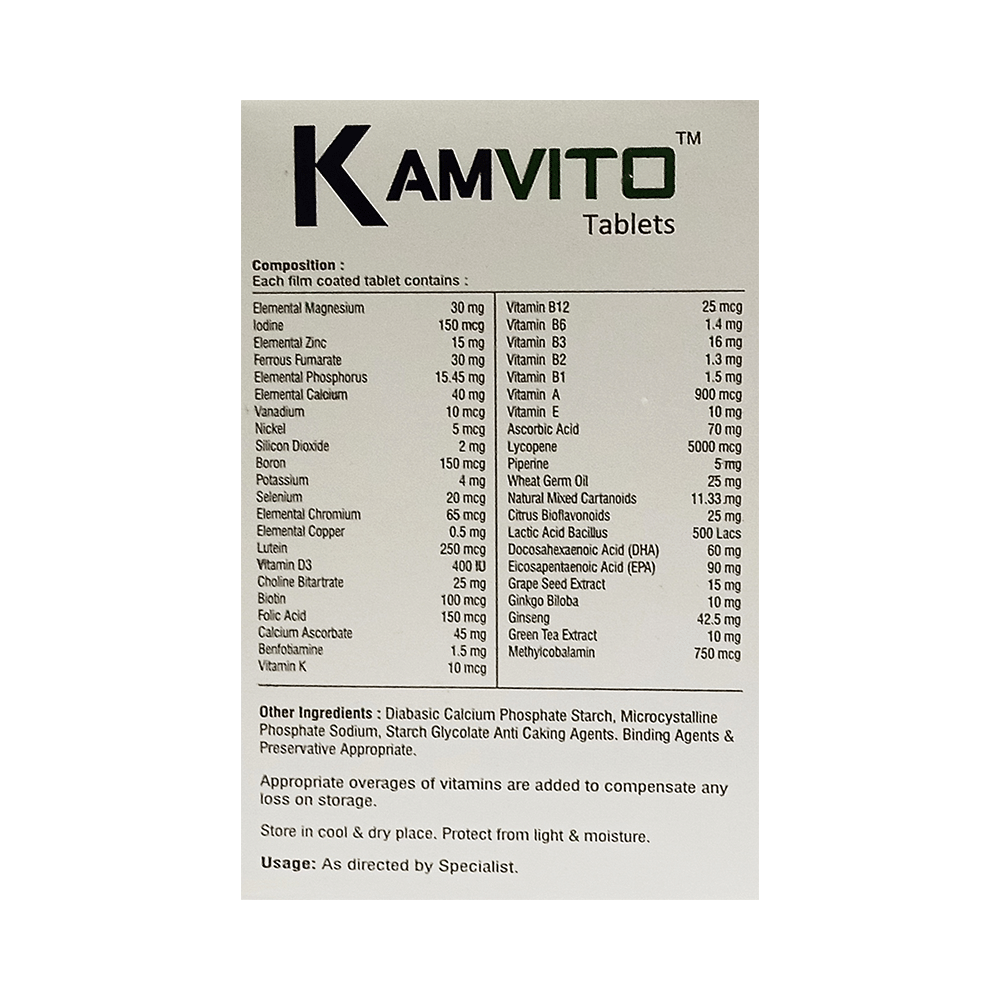 Kamvito Tablet - Image 2