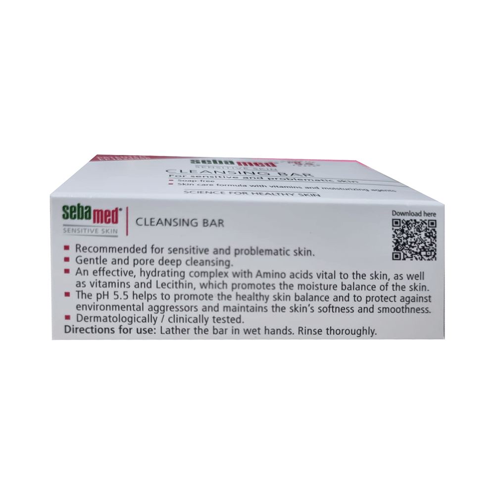 Sebamed Cleansing Bar with Vitamins for Sensitive Skin | Soap Free - Image 4
