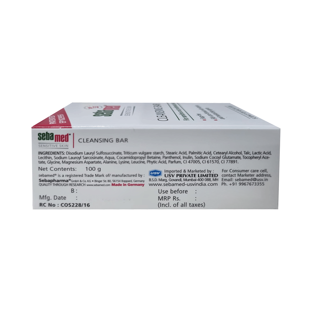 Sebamed Cleansing Bar with Vitamins for Sensitive Skin | Soap Free - Image 3