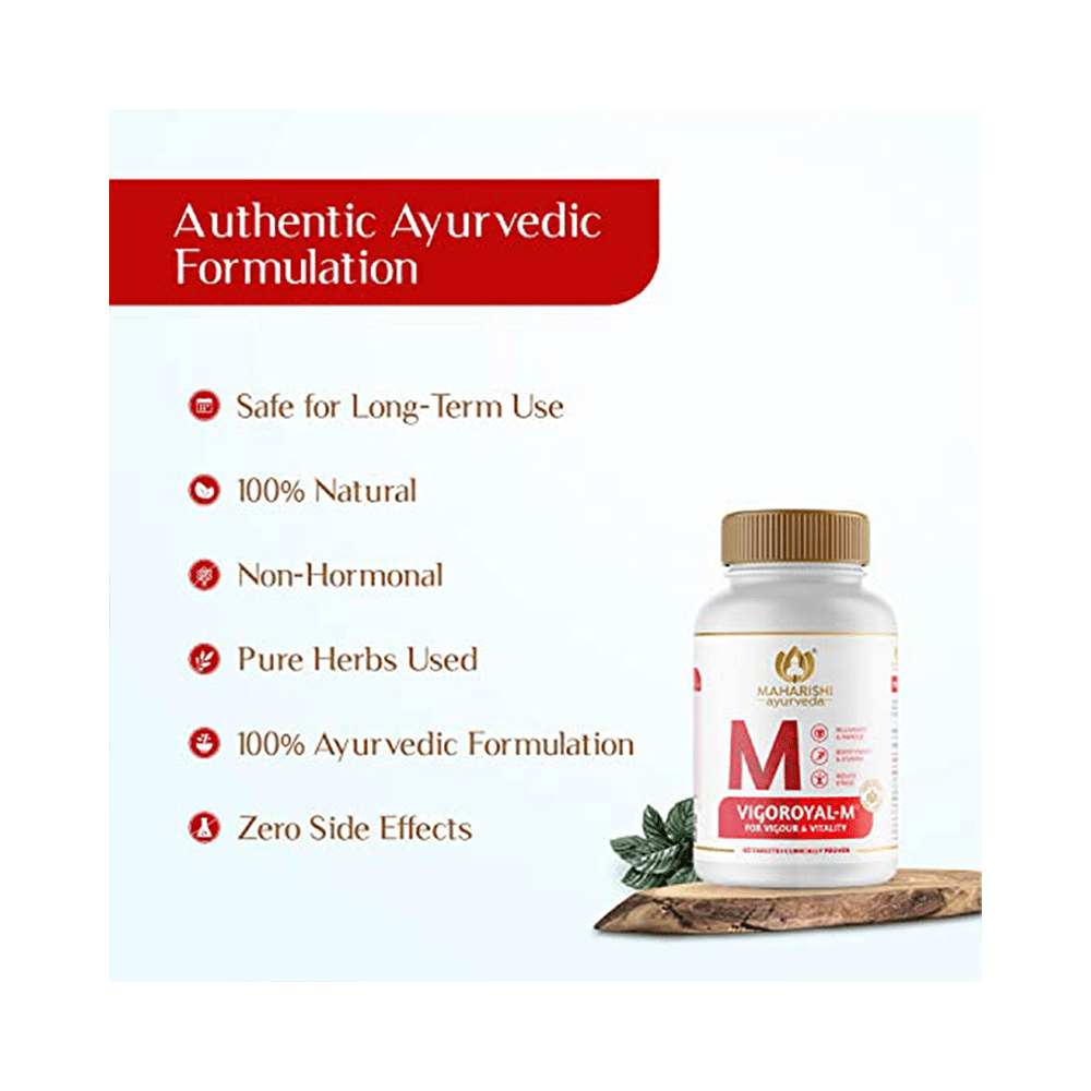 Maharishi Ayurveda Vigoroyal-M Tablet | For Vigour & Vitality - Image 6
