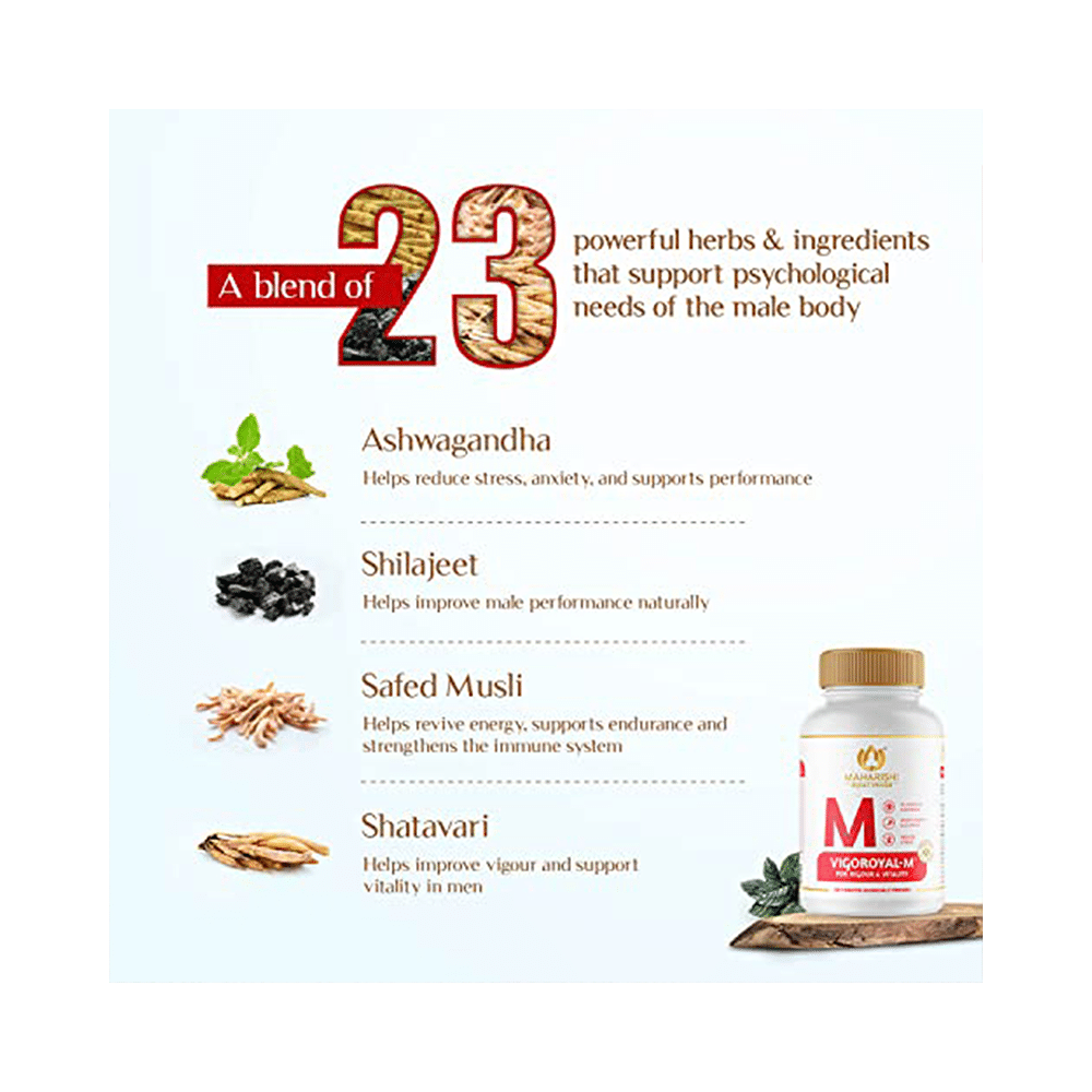 Maharishi Ayurveda Vigoroyal-M Tablet | For Vigour & Vitality - Image 8