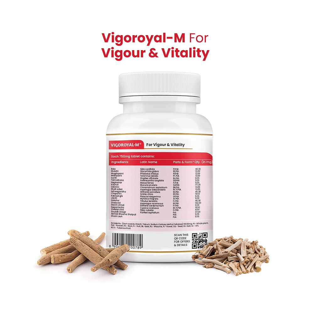 Maharishi Ayurveda Vigoroyal-M Tablet | For Vigour & Vitality - Image 2