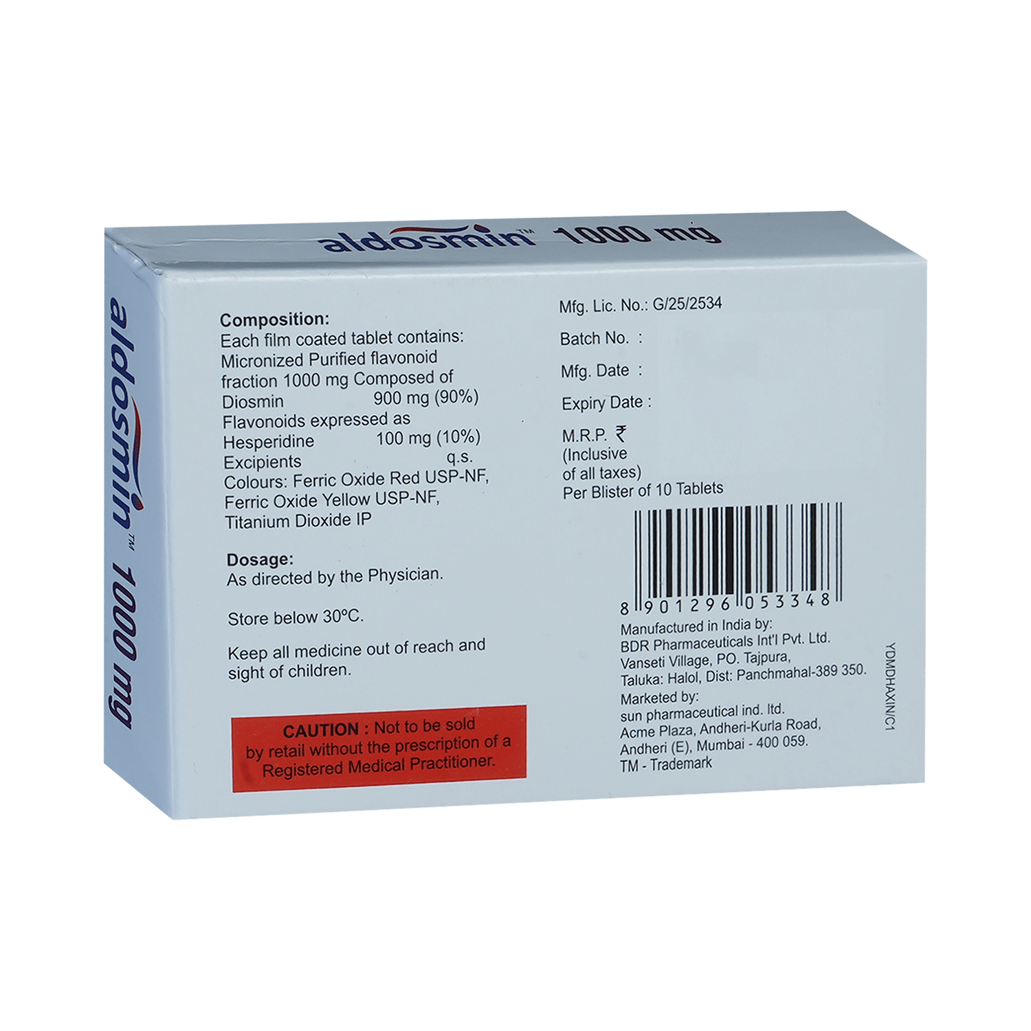 Aldosmin 1000mg Tablet - Image 3